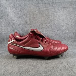 Nike Shoes Mens 10.5 Soccer Cleat Tiempo Legend Elite SG Football Boots Team Red